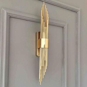 NWOT Gold Wall Sconce Light Fixture